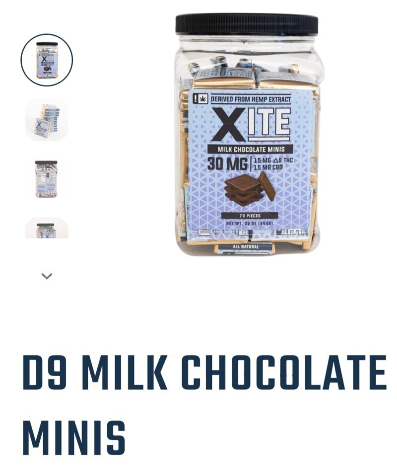Xite D9 Milk Chocolate 30mgs